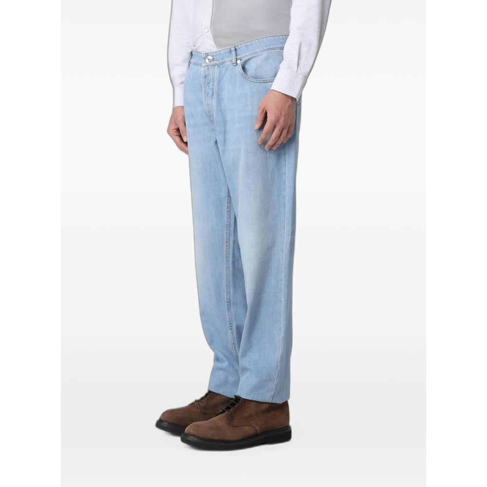 Brunello Cucinelli Blue Denim - Regular & Straight-Leg Jeans Men