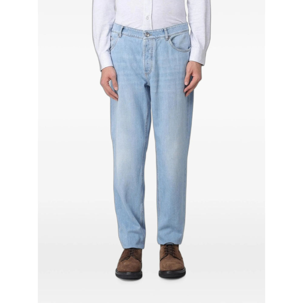 Brunello Cucinelli Blue Denim - Regular & Straight-Leg Jeans Men