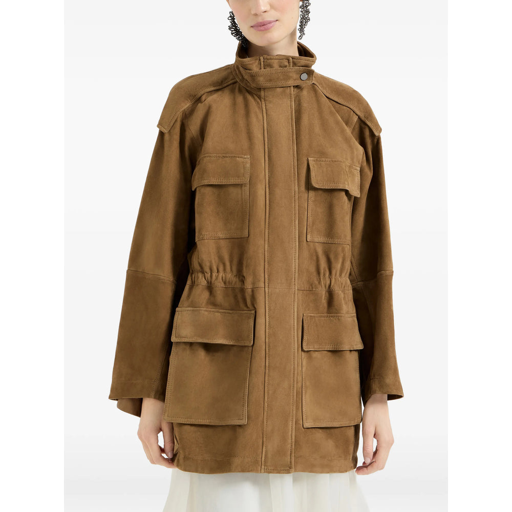 Brunello Cucinelli Brown Jackets - Military Jackets Women