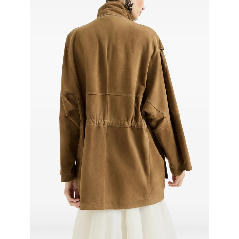 Brunello Cucinelli Brown Jackets - Military Jackets Women
