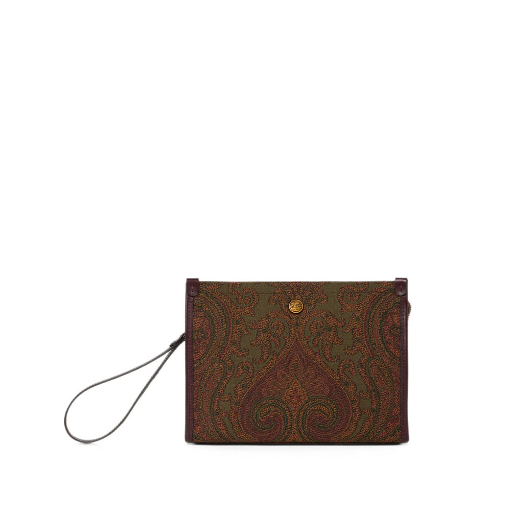 Etro Green Clutch Bags Women