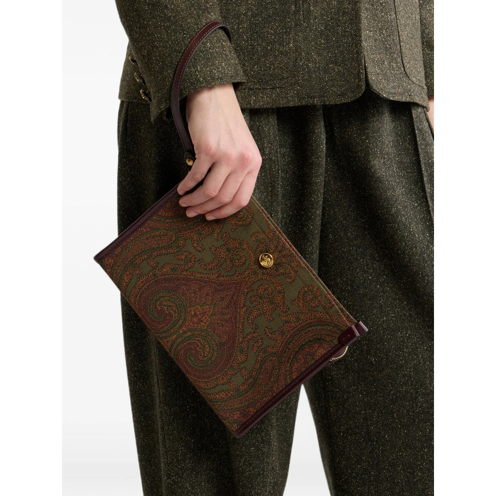Etro Green Clutch Bags Women
