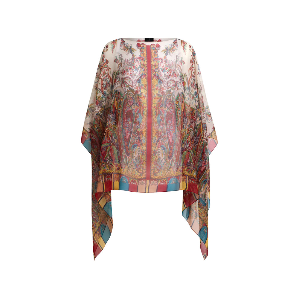 Etro Neutrals Jackets - Capes & Ponchos Women
