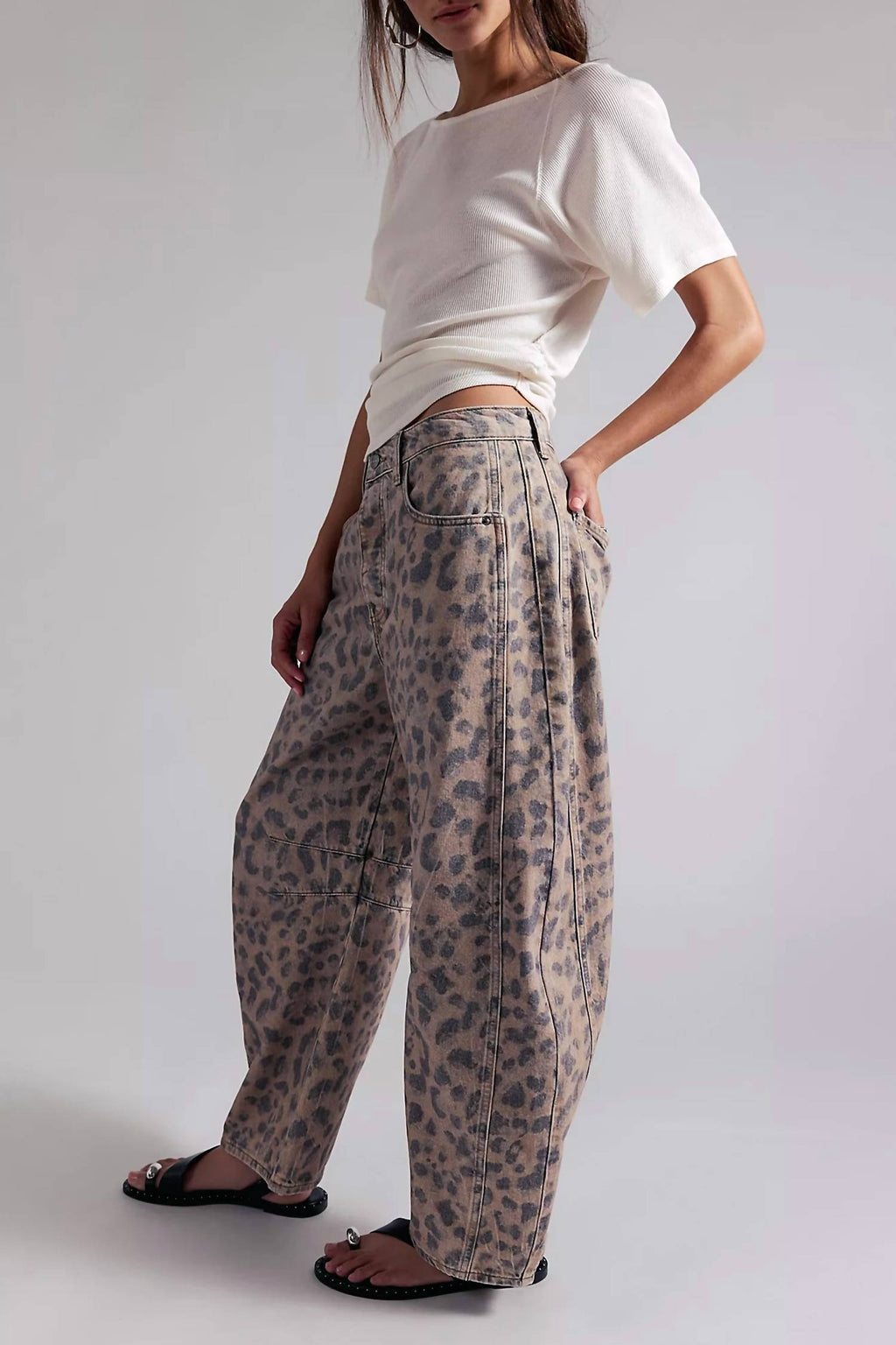Lucy Off-The-Shoulder Tee In Sugar Swizzle