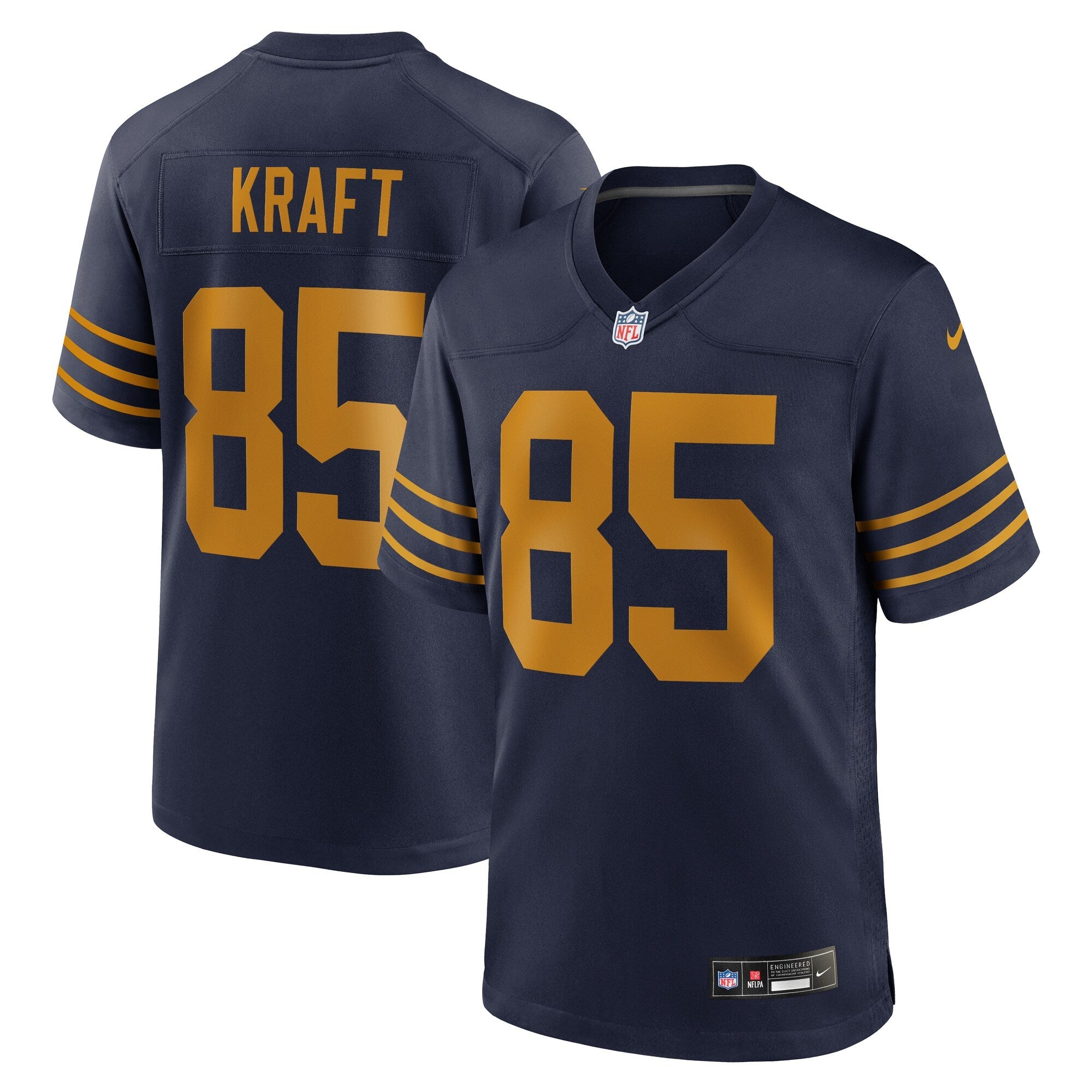 Green Bay Packers Tucker Kraft Navy Alternate Game Jersey