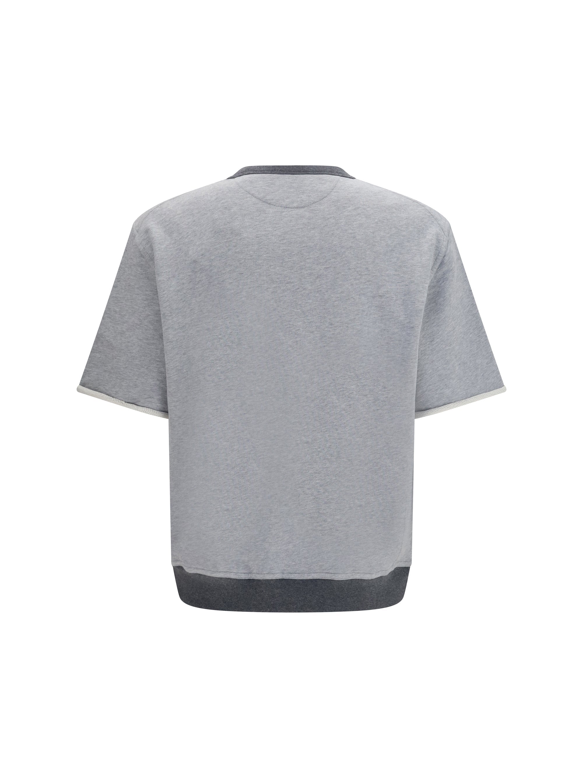 Brunello Cucinelli Men Melange Fabric T-Shirt