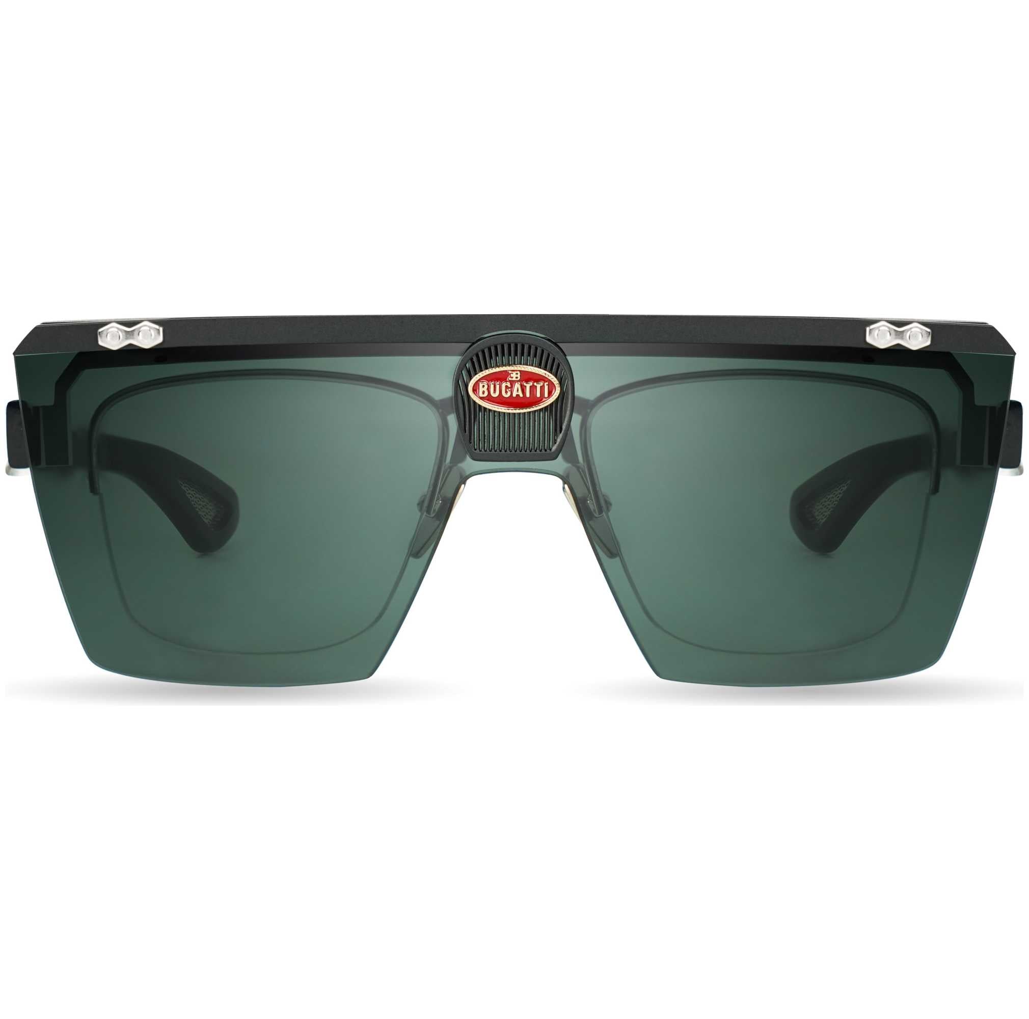 Bugatti Men's 42 mm Black Sunglasses