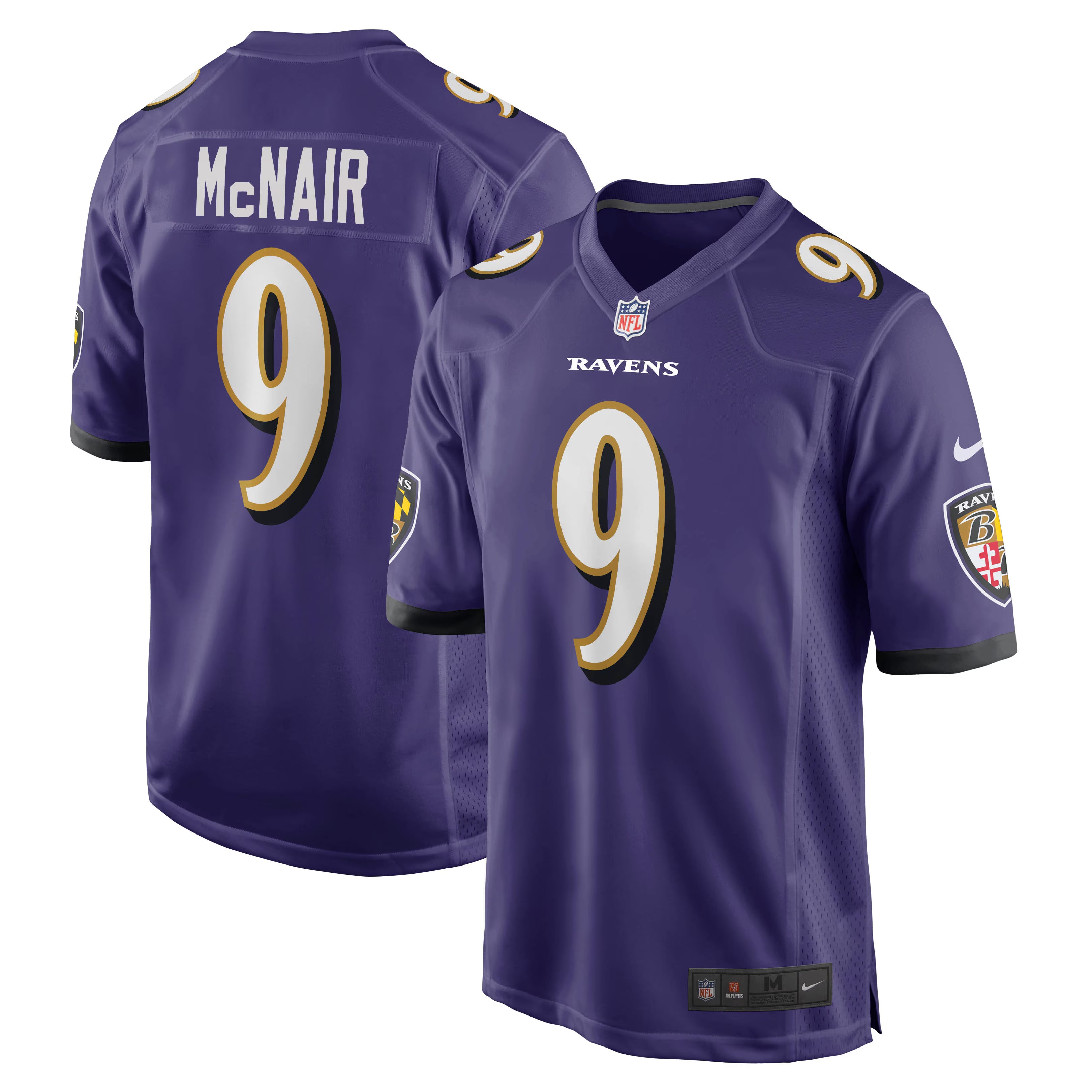 Baltimore Ravens Steve McNair Purple Game Retired Player Jersey