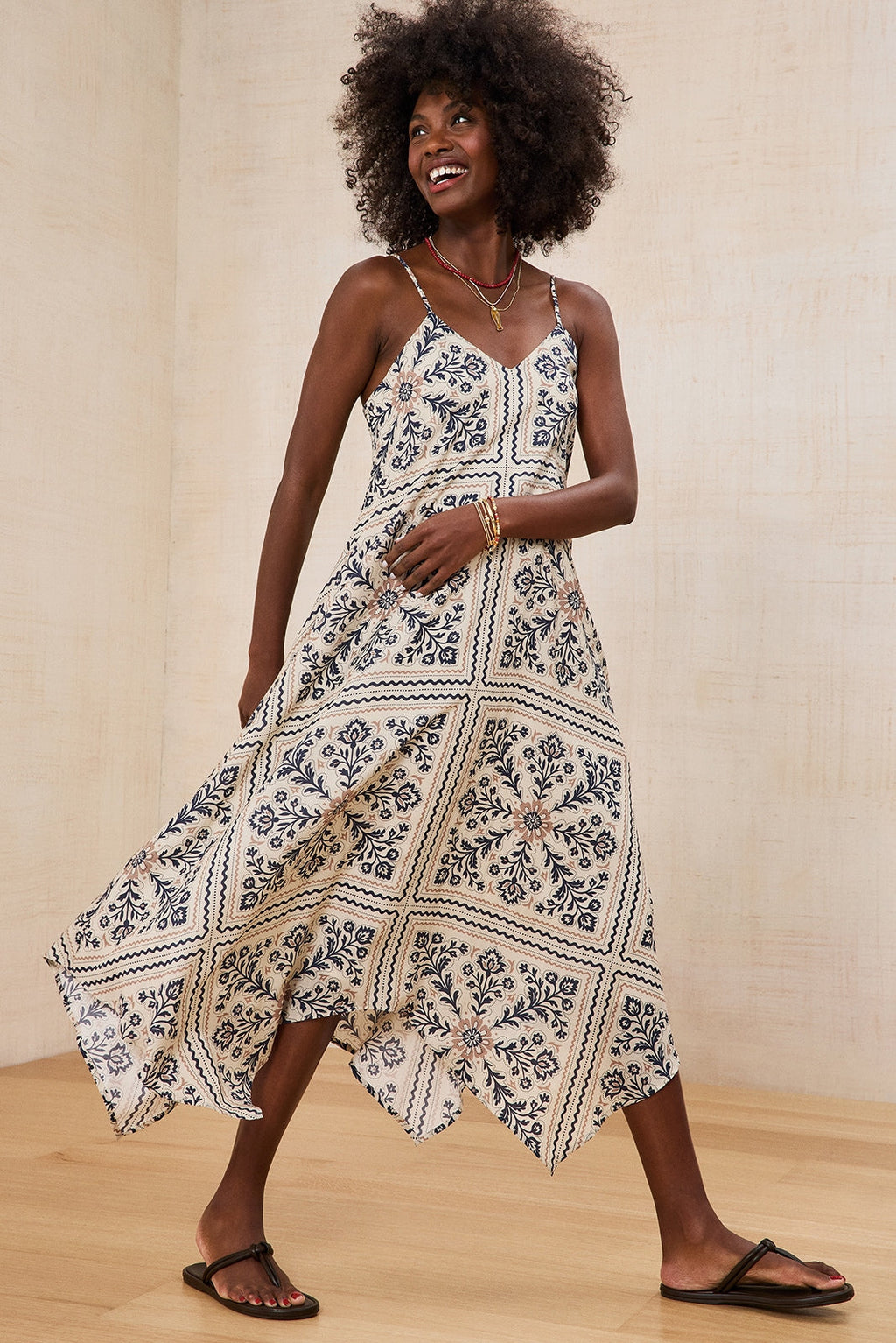 Women's Maggie Handkerchief Midi Dress