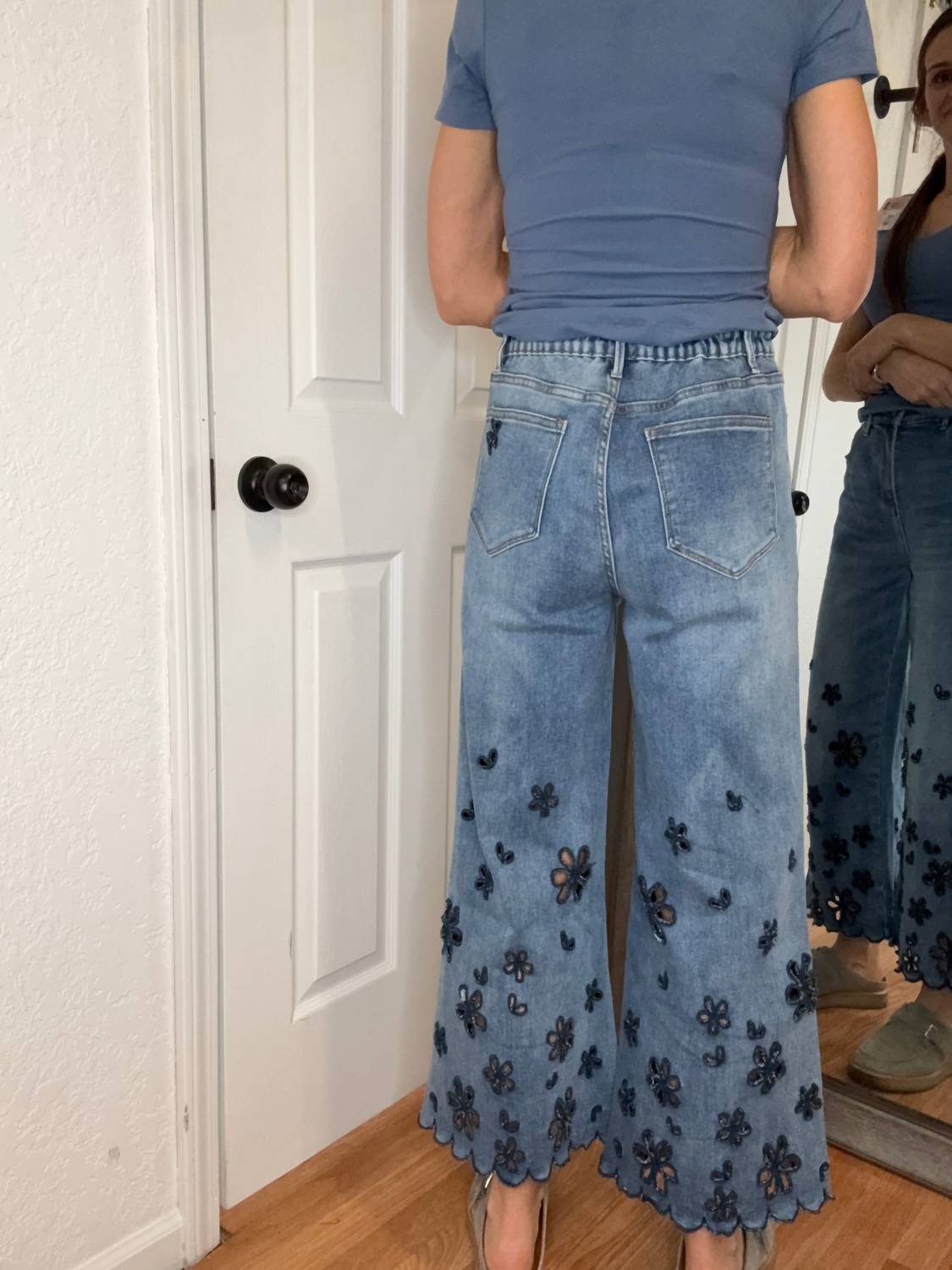 Wallflower Cutout Denim Jeans In Blue