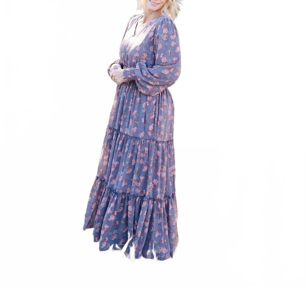 Jacey Maxi Dress In Gray