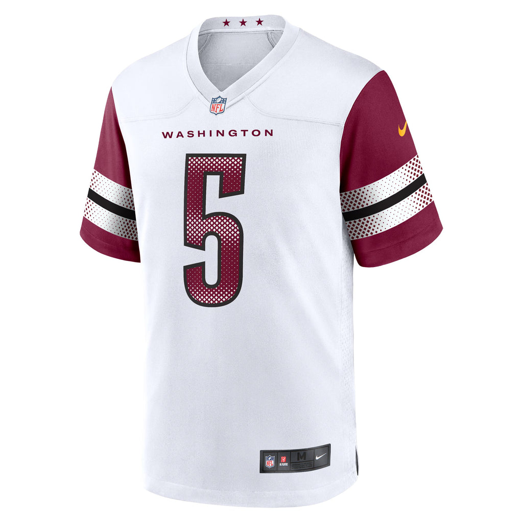 Washington Commanders Jayden Daniels White Player Game Jersey