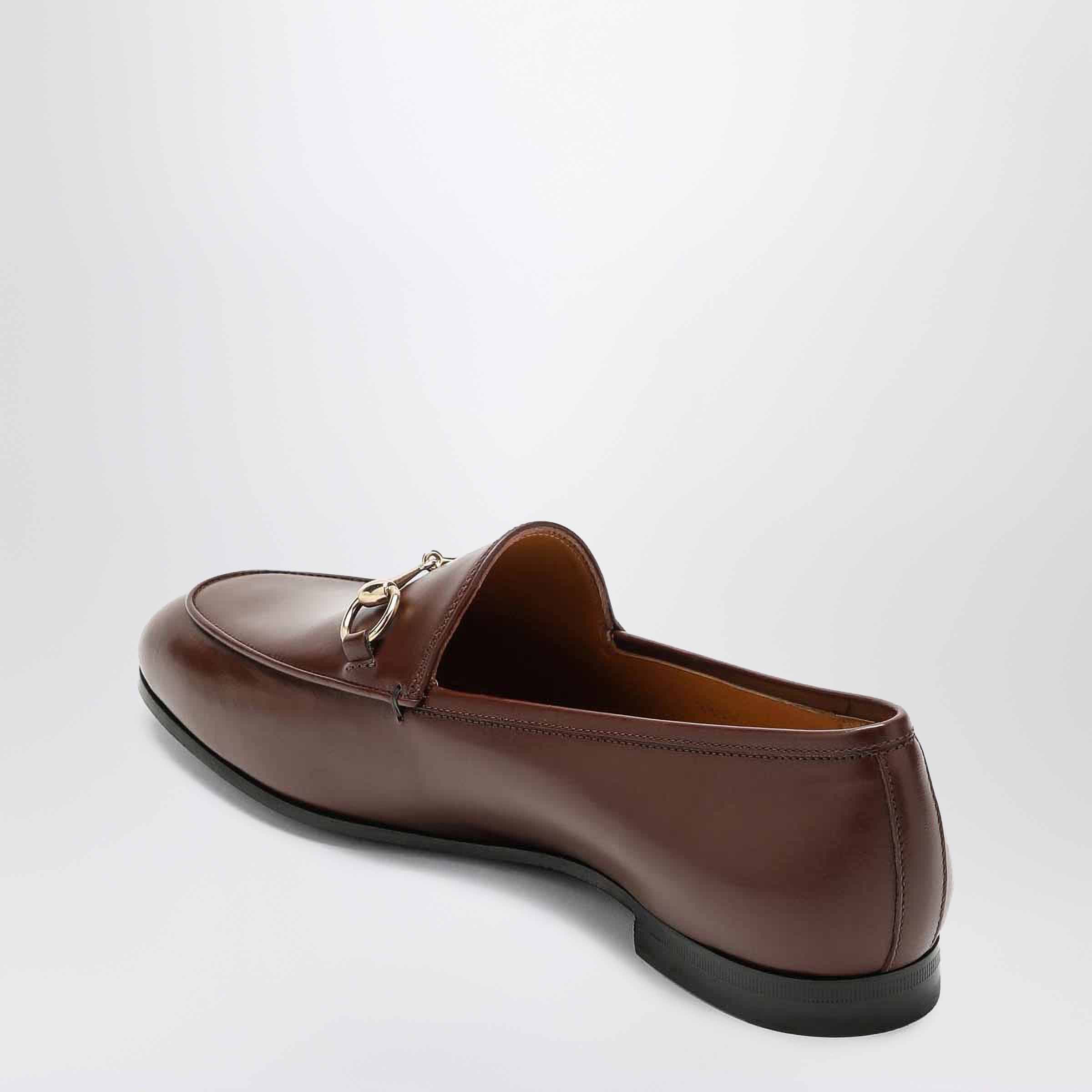 Gucci Brown Jordaan Loafer In Leather Women
