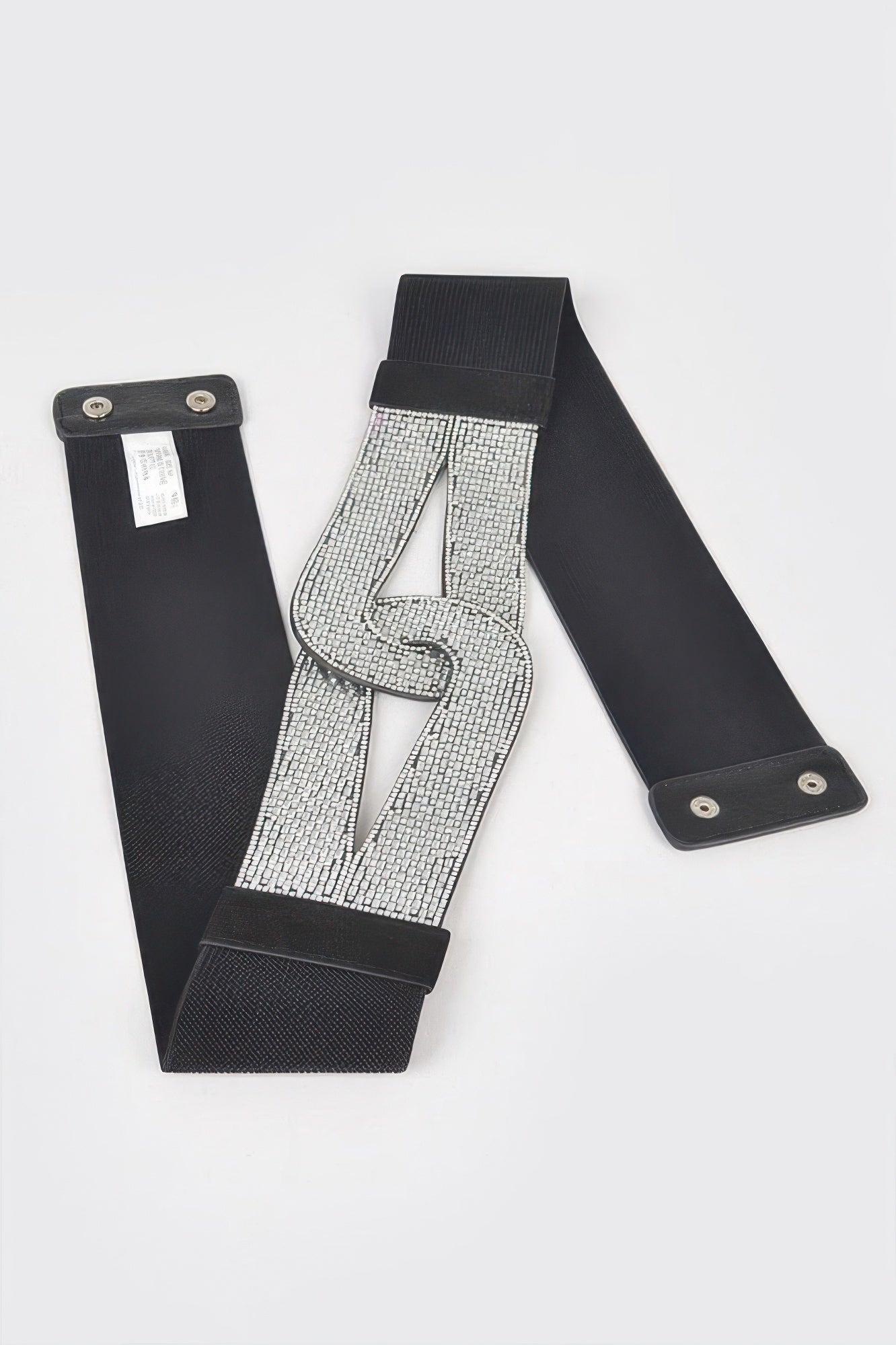 Rhinestone Plus Size Elastic Belt