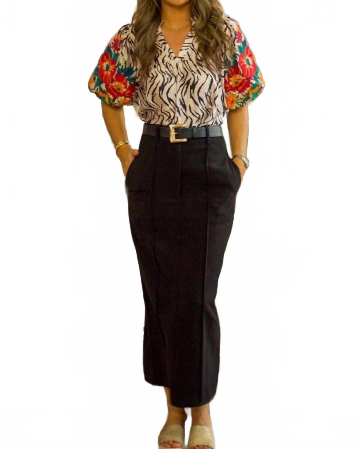 Classic Maxi Skirt In Black