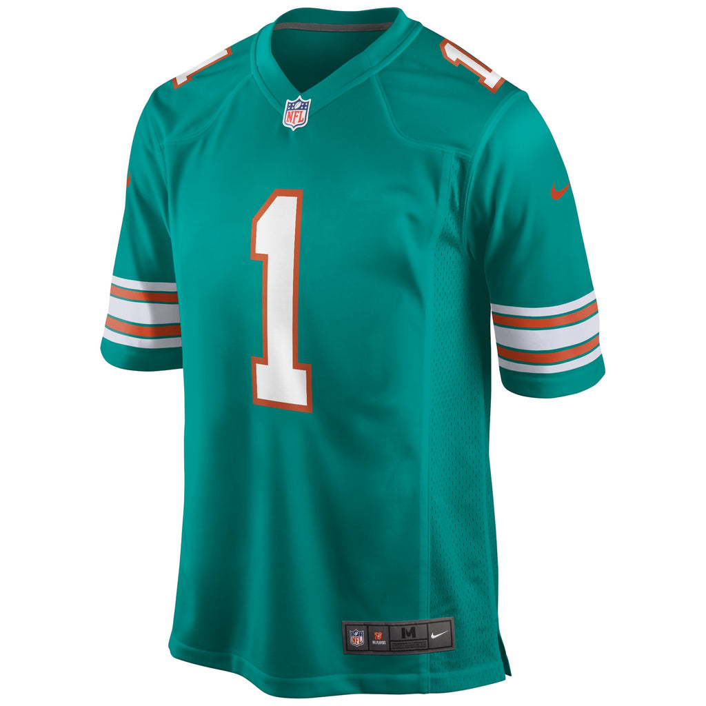 Miami Dolphins Tua Tagovailoa Aqua Alternate Game Jersey