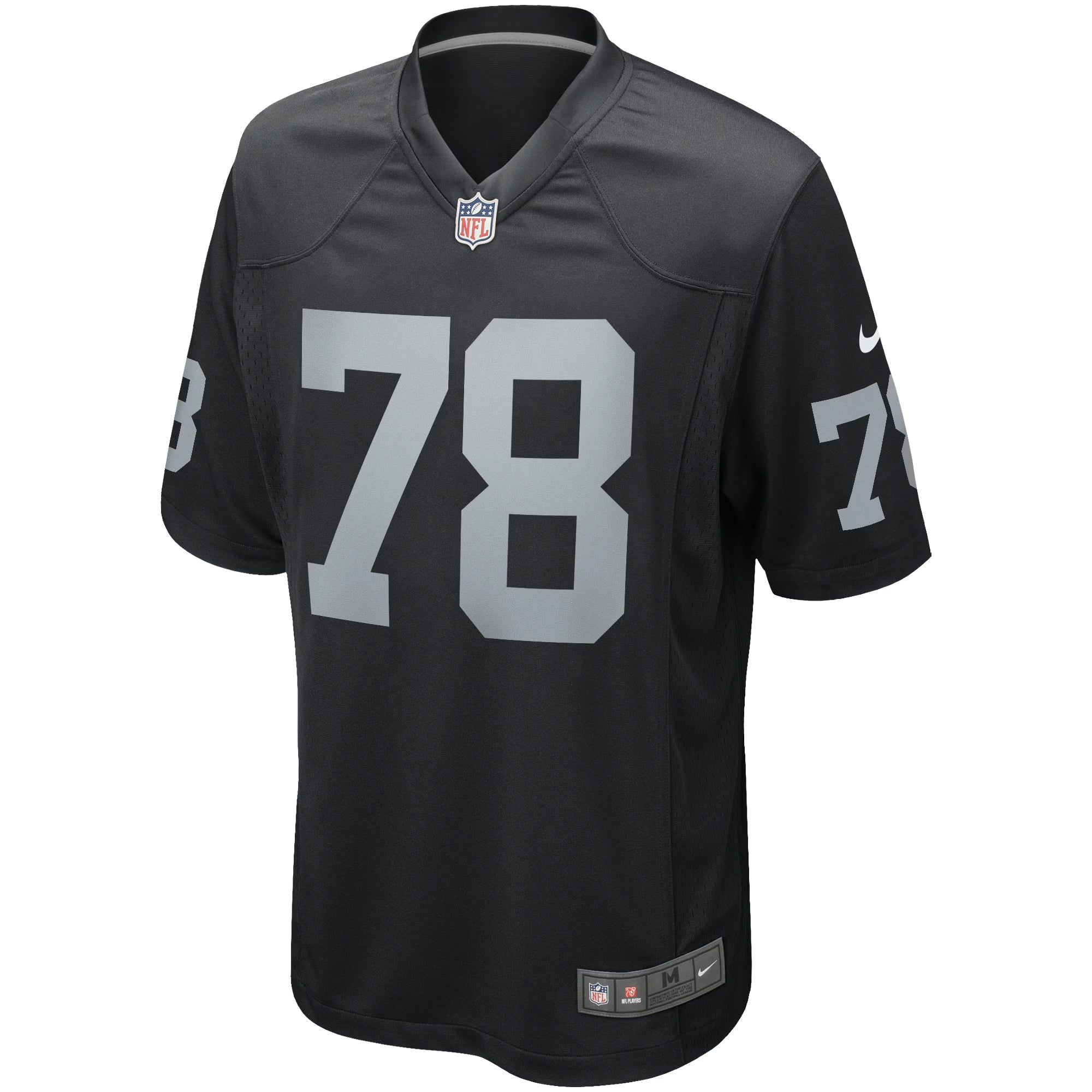 Las Vegas Raiders Art Shell Black Game Retired Player Jersey