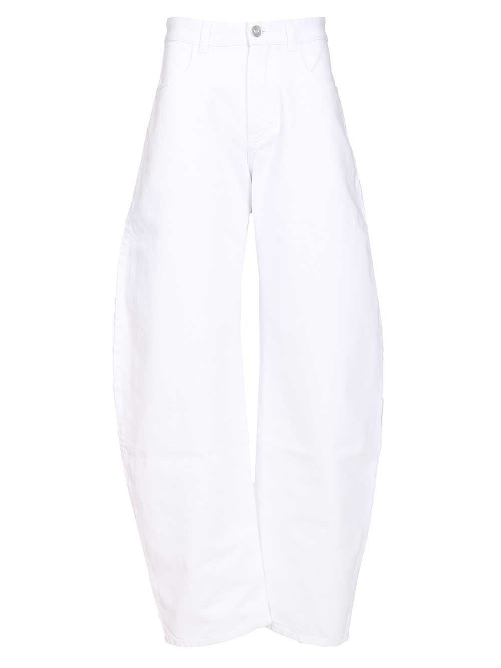 Alaïa Women Low-Waisted Barrel Jeans