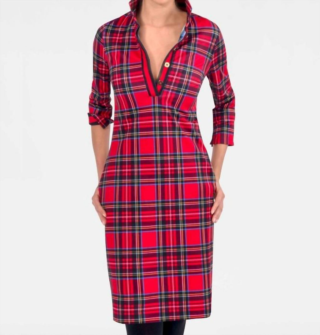 Duke Of York Everywhere Dress In Red Multi