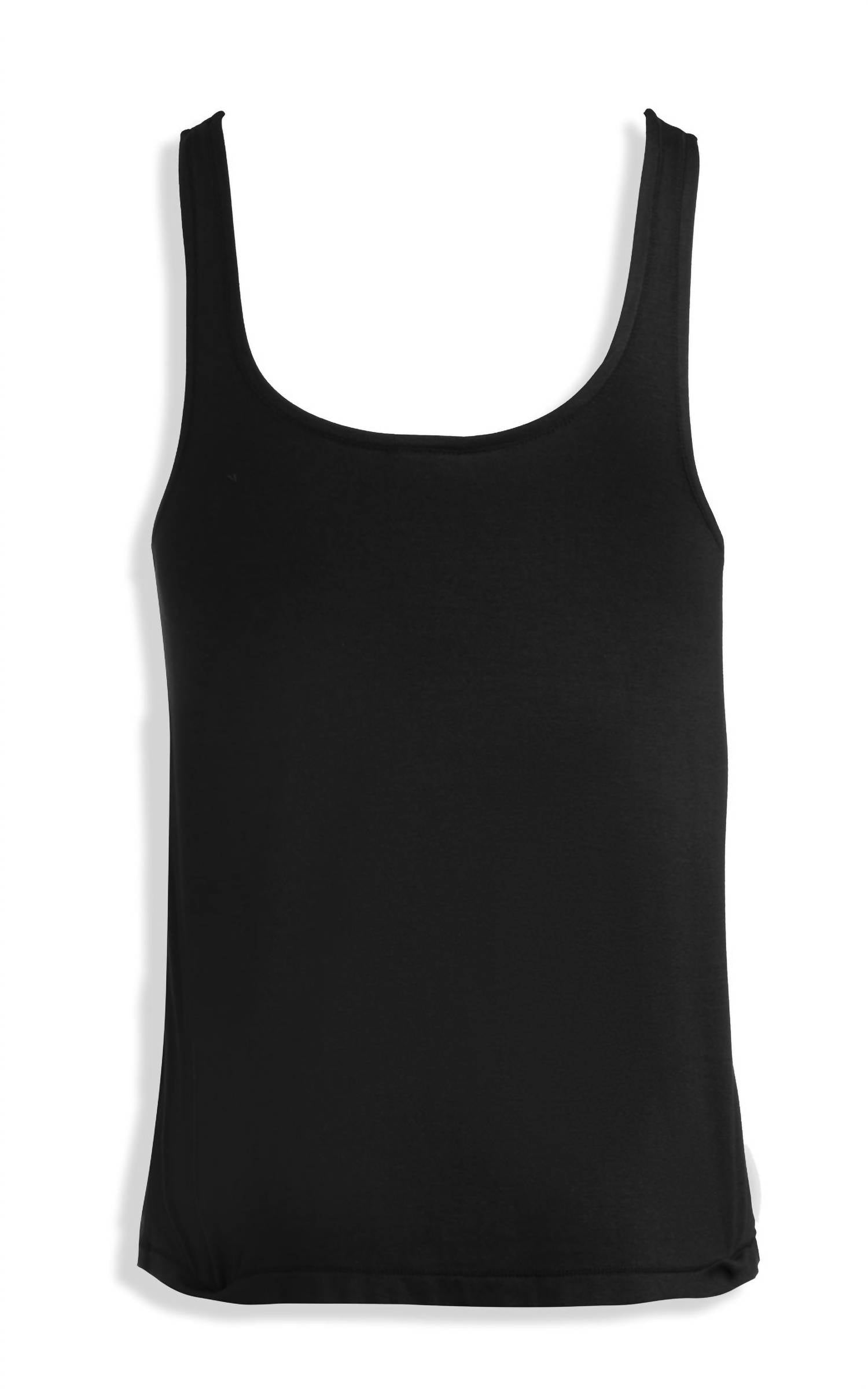 Women's Scoop Neck Love Tank Top In Black