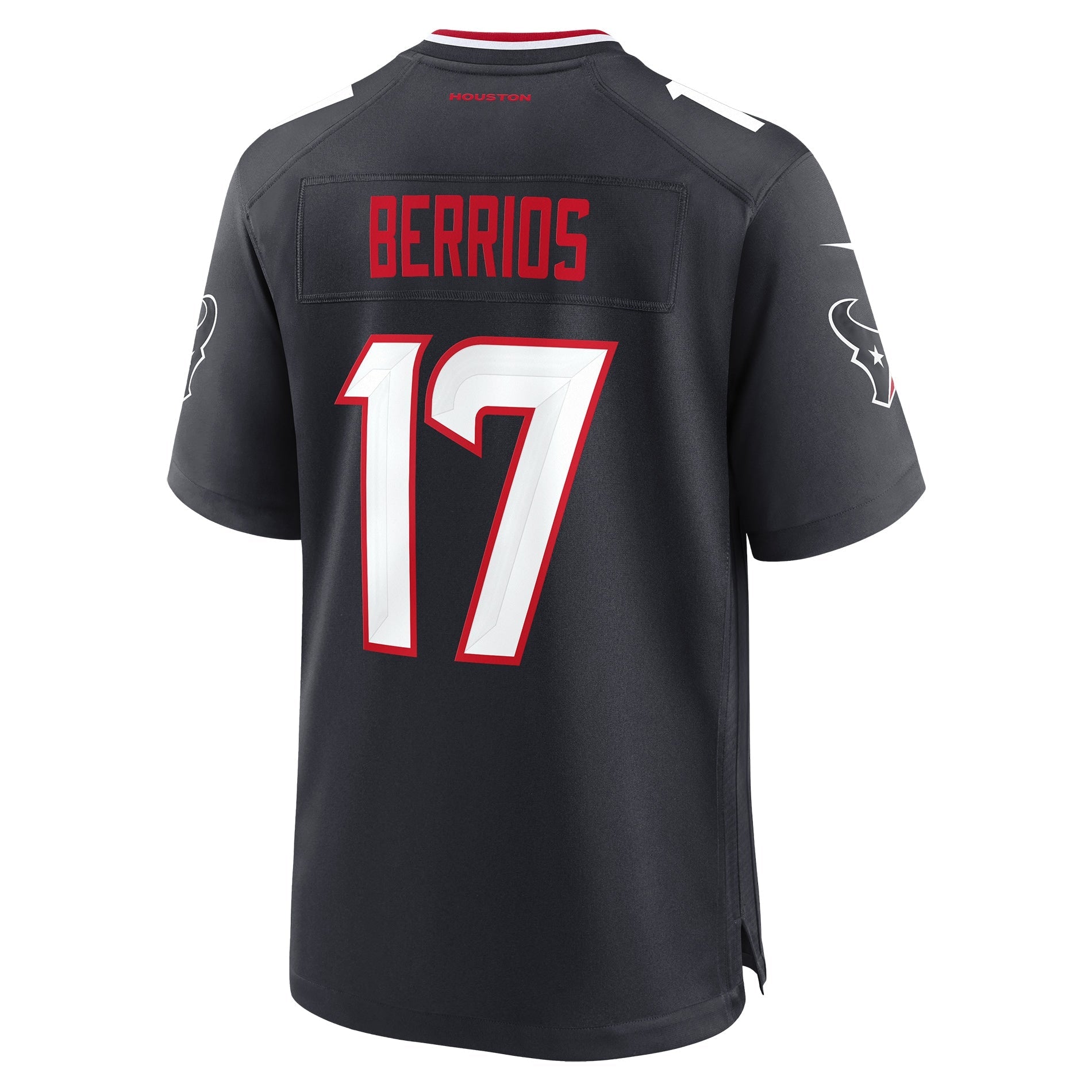 Houston Texans Braxton Berrios Navy Team Game Jersey