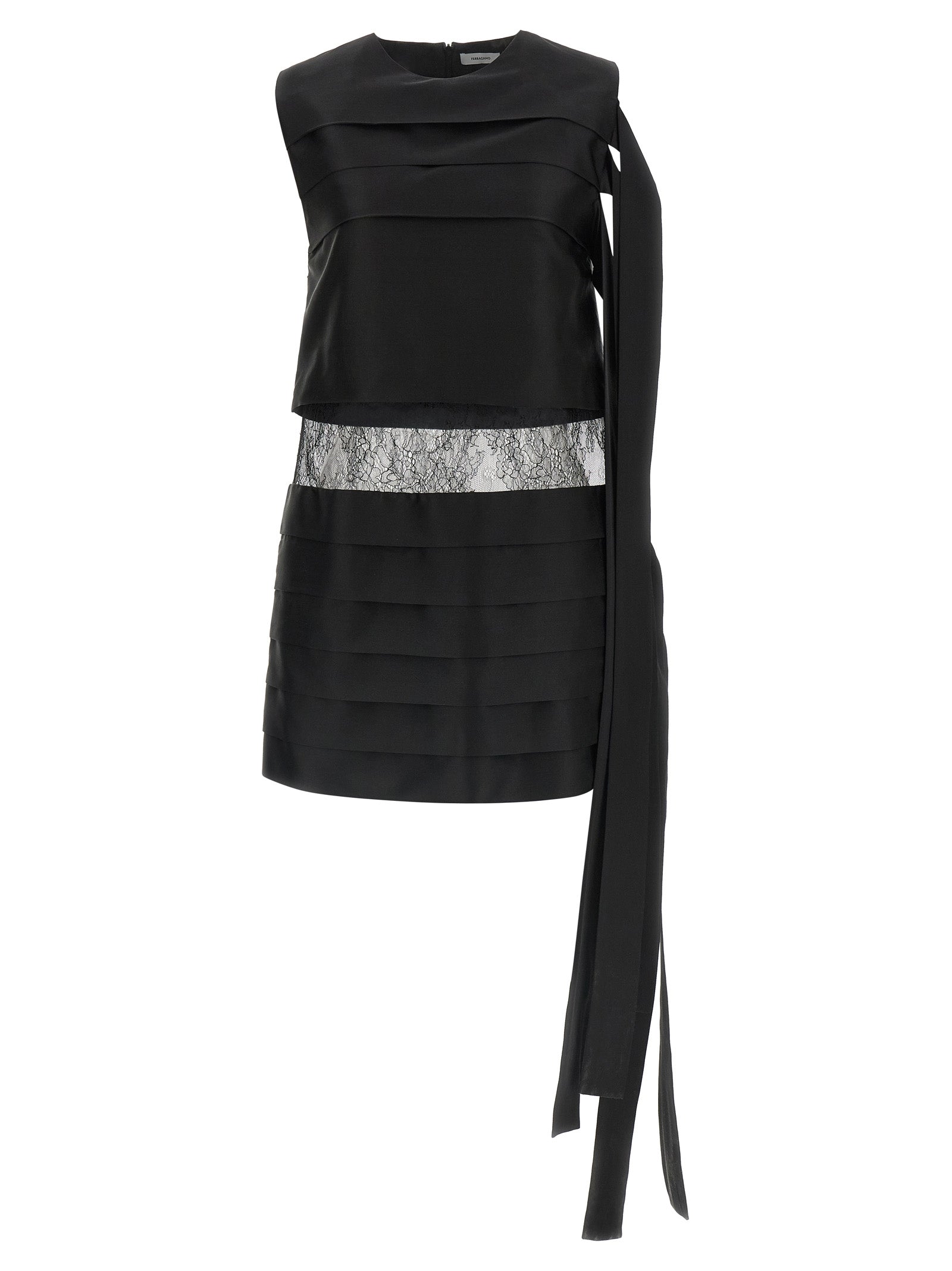 Ferragamo Women Lace Insert Dress