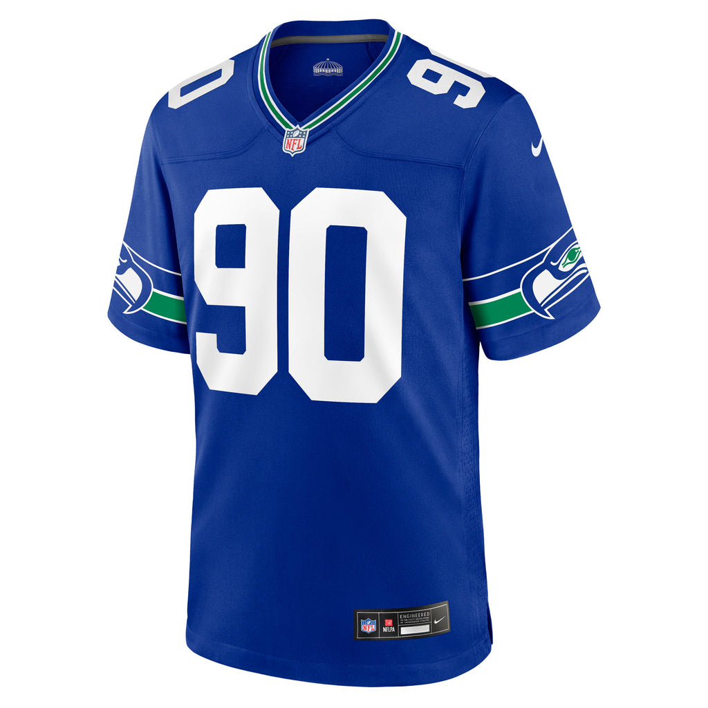 Seattle Seahawks Jarran Reed Royal Alternate Game Jersey