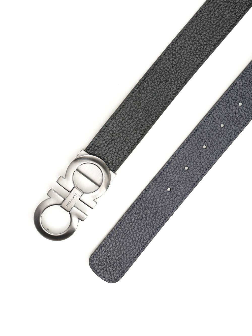 Ferragamo Men Reversible And Adjustable Gancini Belt