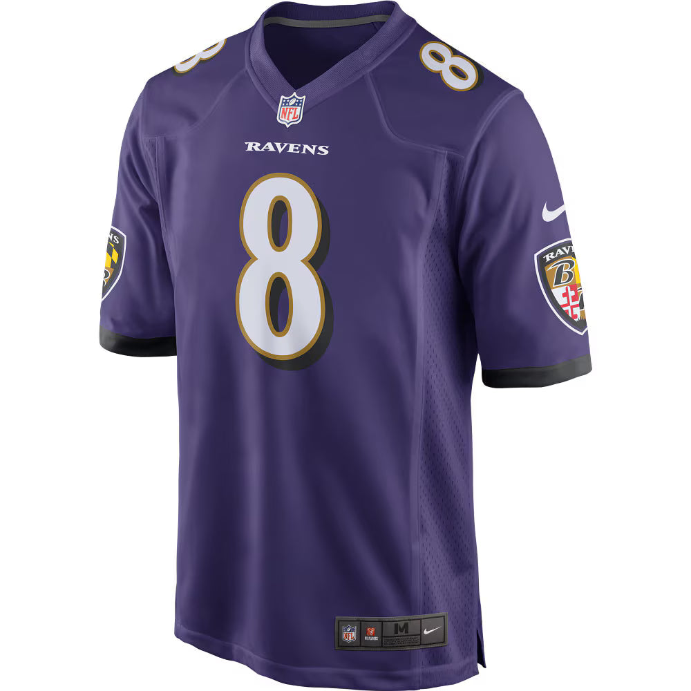 Baltimore Ravens Lamar Jackson Purple Game Player Jersey