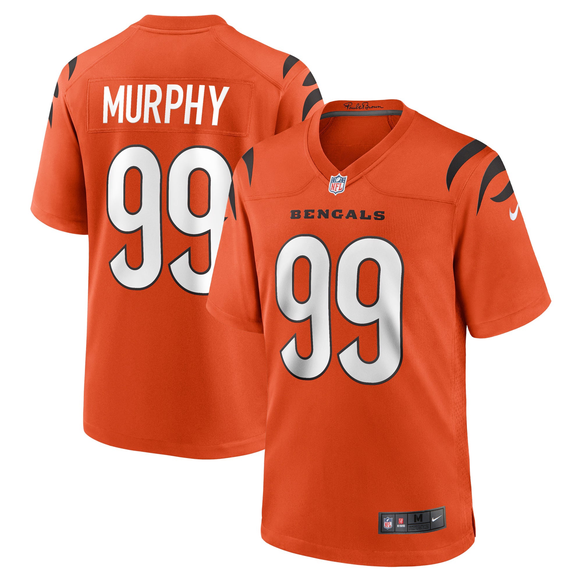 Cincinnati Bengals Myles Murphy Orange Alternate Game Jersey