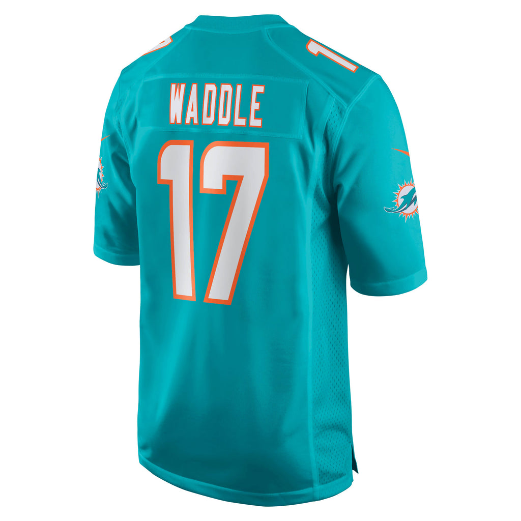 Miami Dolphins Jaylen Waddle Aqua Game Player Jersey
