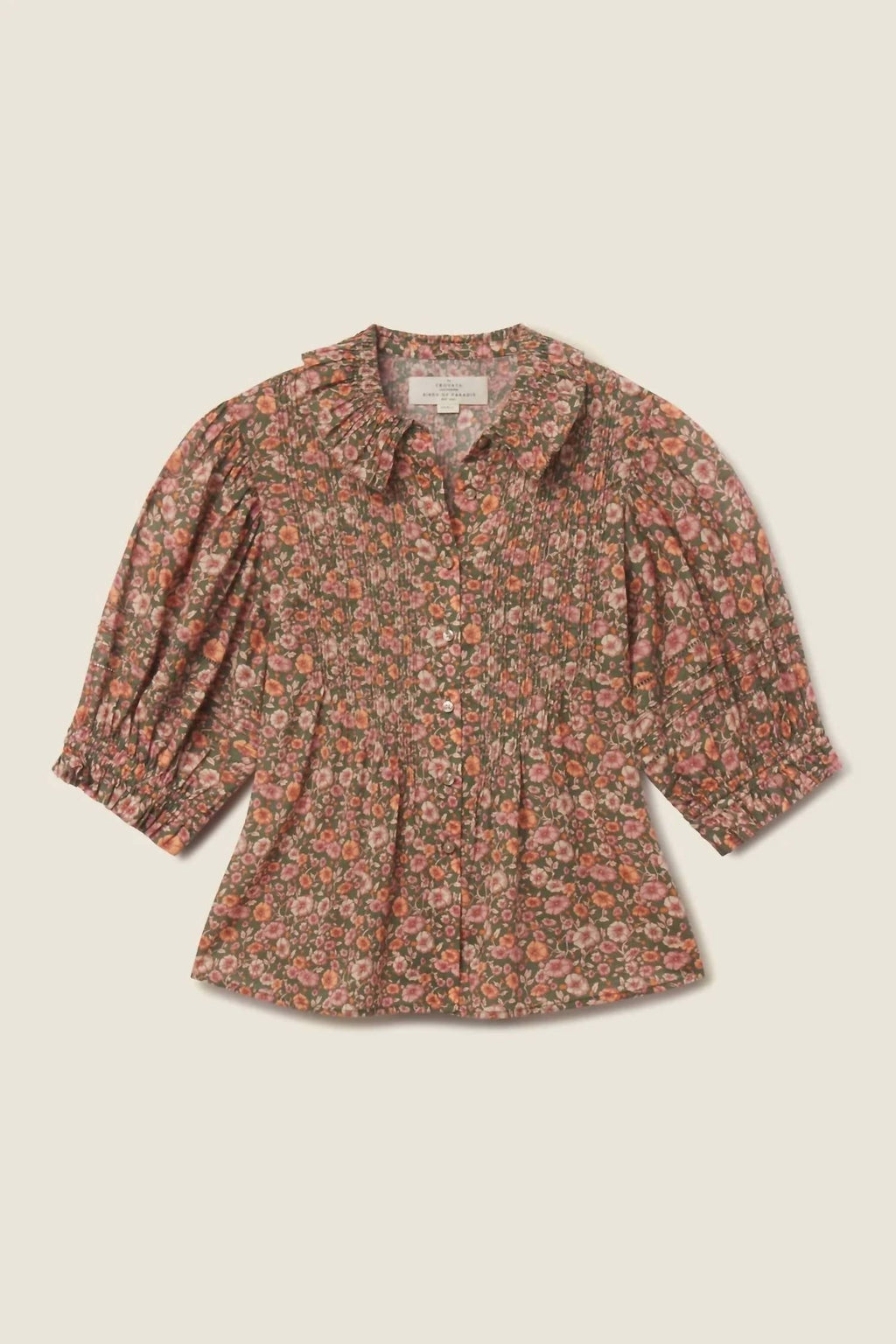 Jess Soft Cotton Voile Blouse In Marigold Mistral