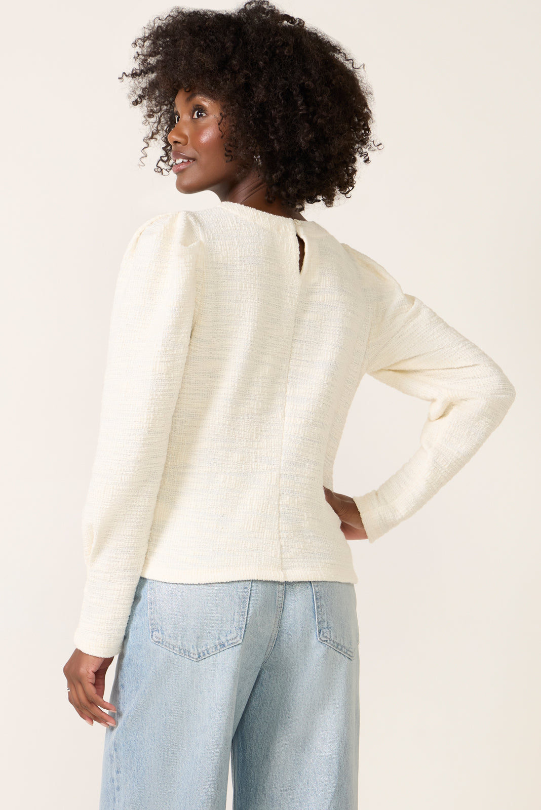 Women's Polly Knit Tweed Top