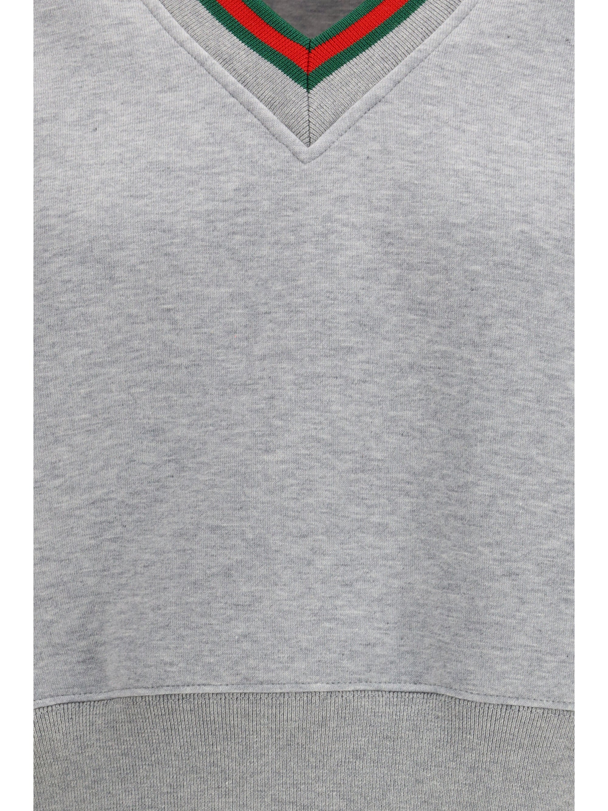 Gucci Women Web Cotton Jersey Sweatshirt