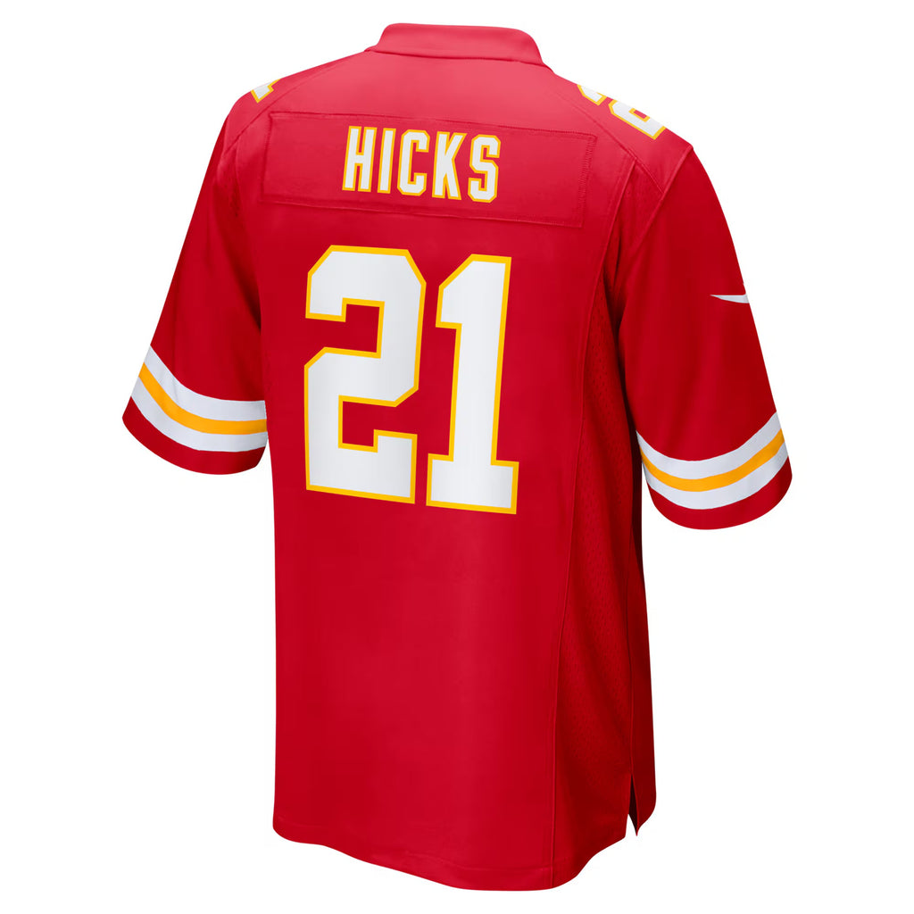 Kansas City Chiefs Jaden Hicks Red Game Jersey