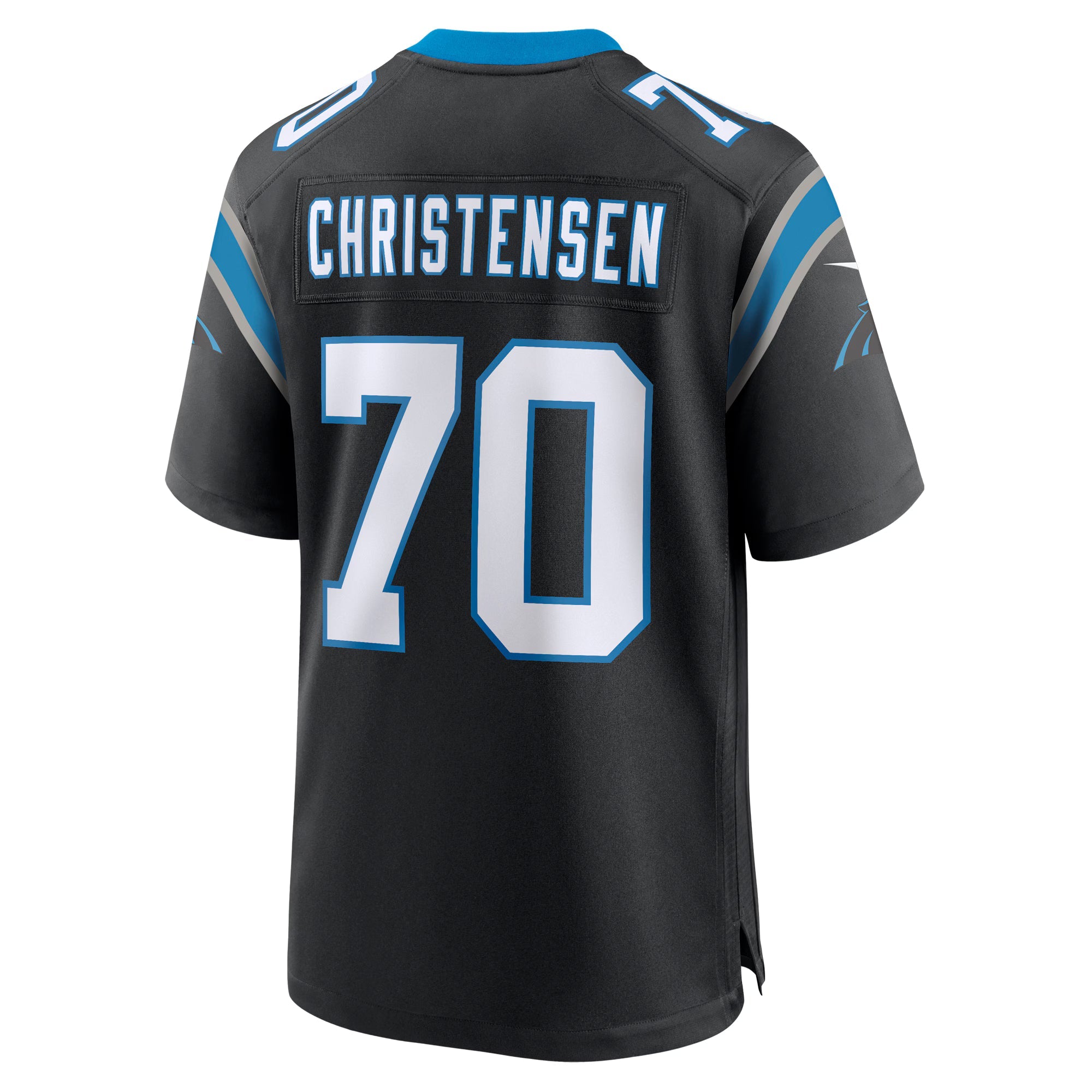 Carolina Panthers Brady Christensen Black Team Game Jersey