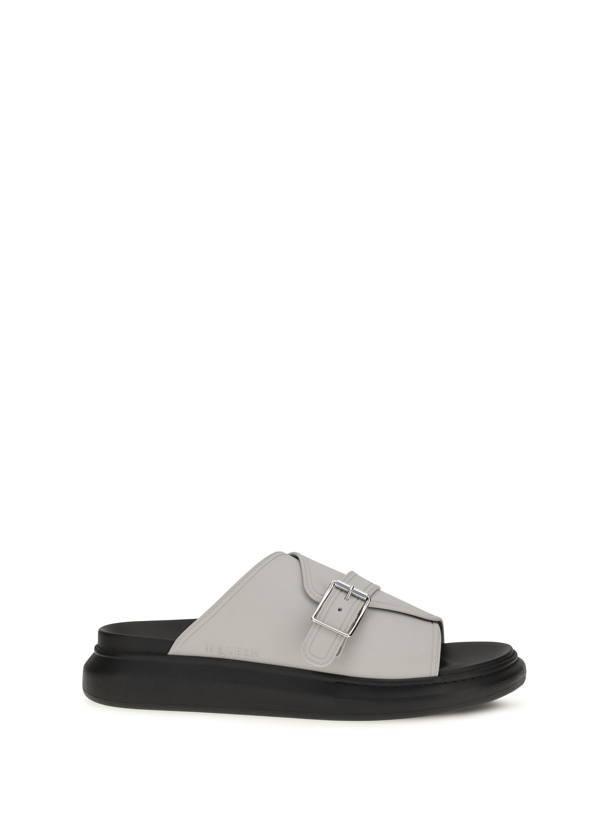 Alexander Mcqueen Men Buckle Slide Sandals