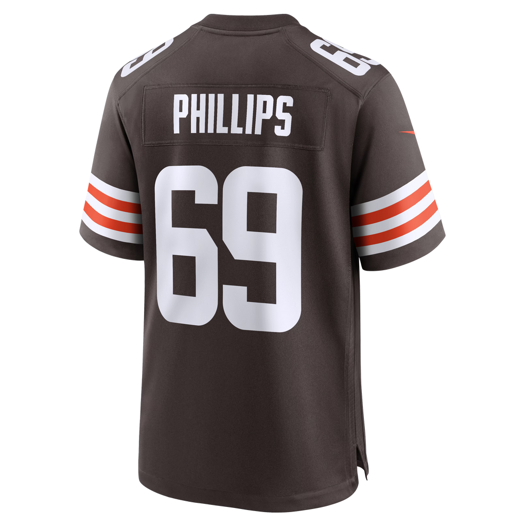 Cleveland Browns Tyre Phillips Brown Team Game Jersey
