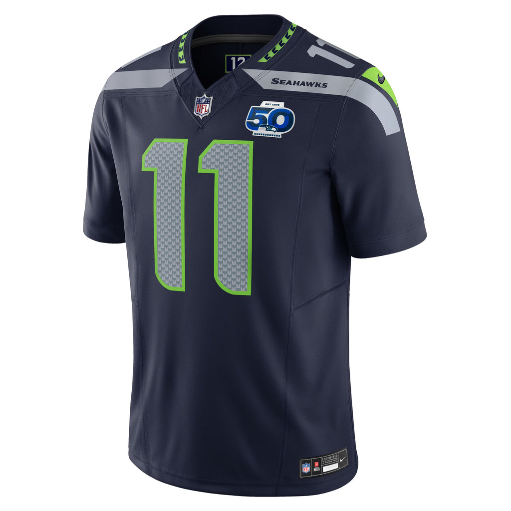 Seattle Seahawks Jaxon Smith-Njigba College Navy Team 50th Season Vapor F.U.S.E. Limited Jersey