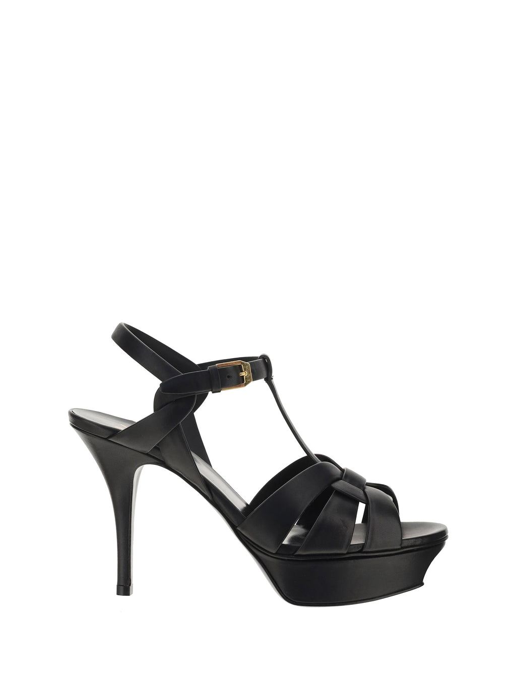 Saint Laurent Women Leather Platform Sandals