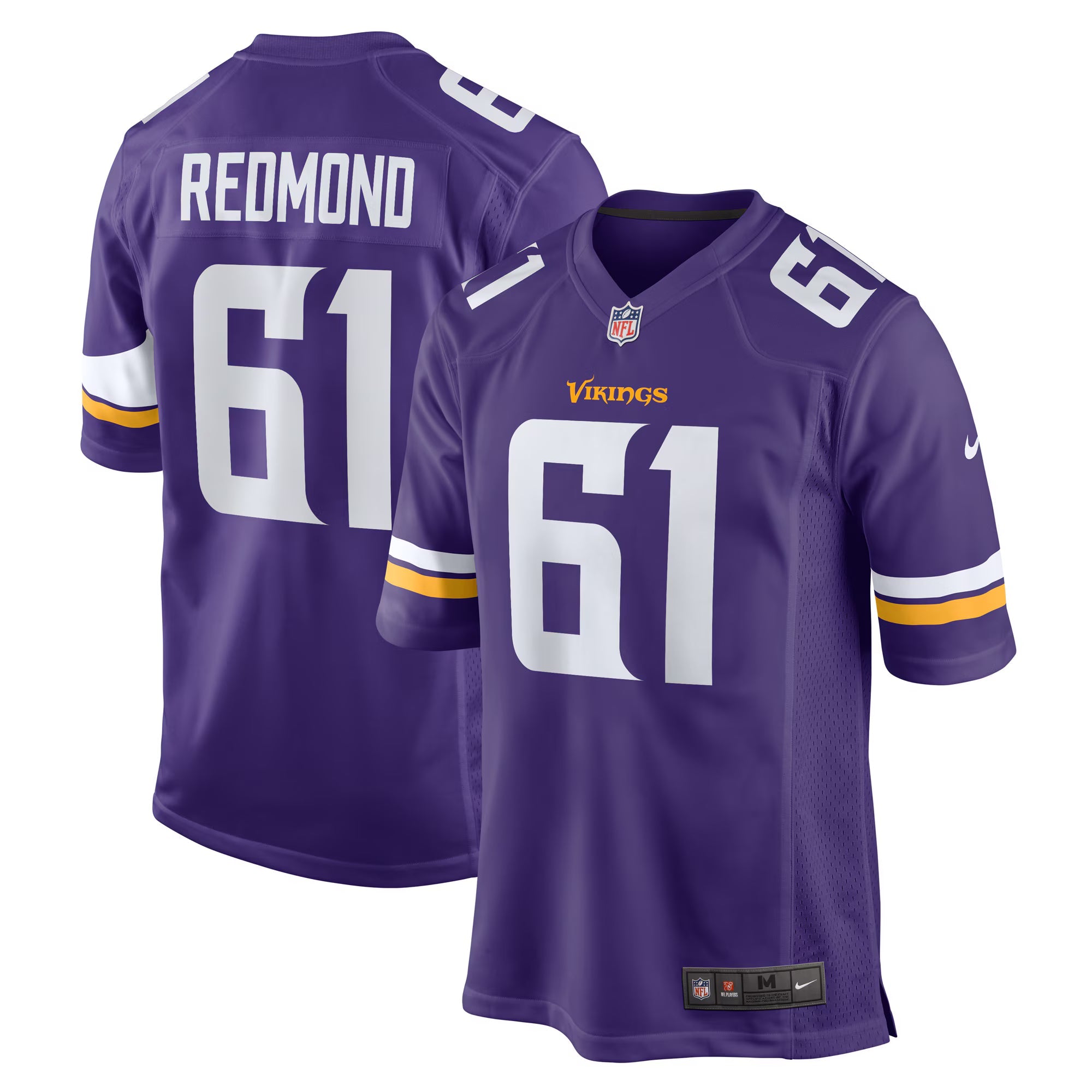 Minnesota Vikings Jalen Redmond Purple Game Jersey
