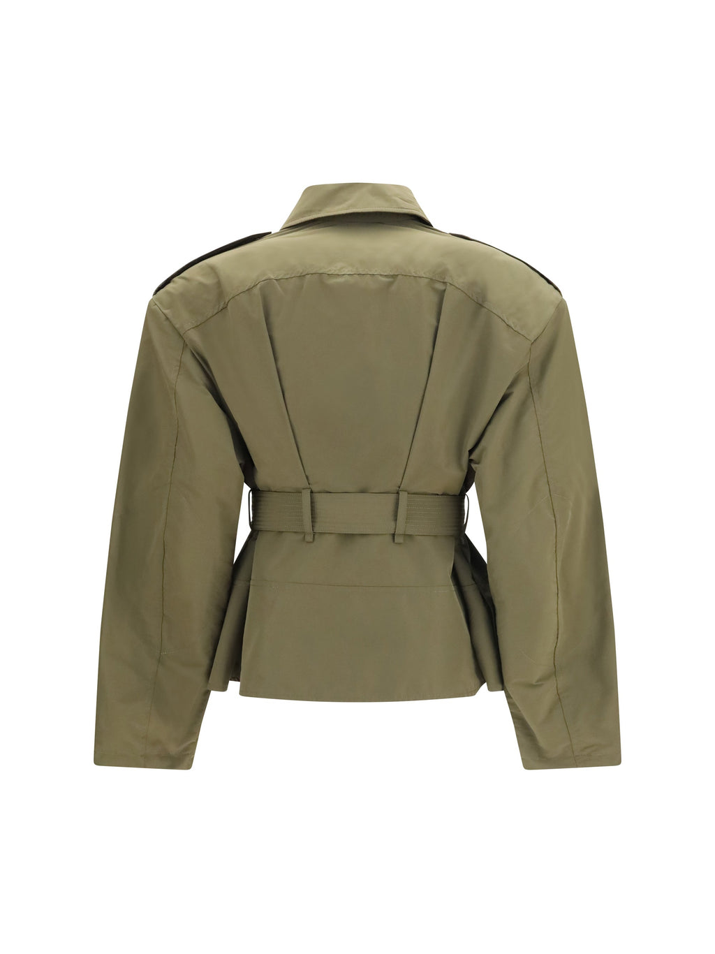 Alexander Mcqueen Women Cropped Belted High-Neck Jacket