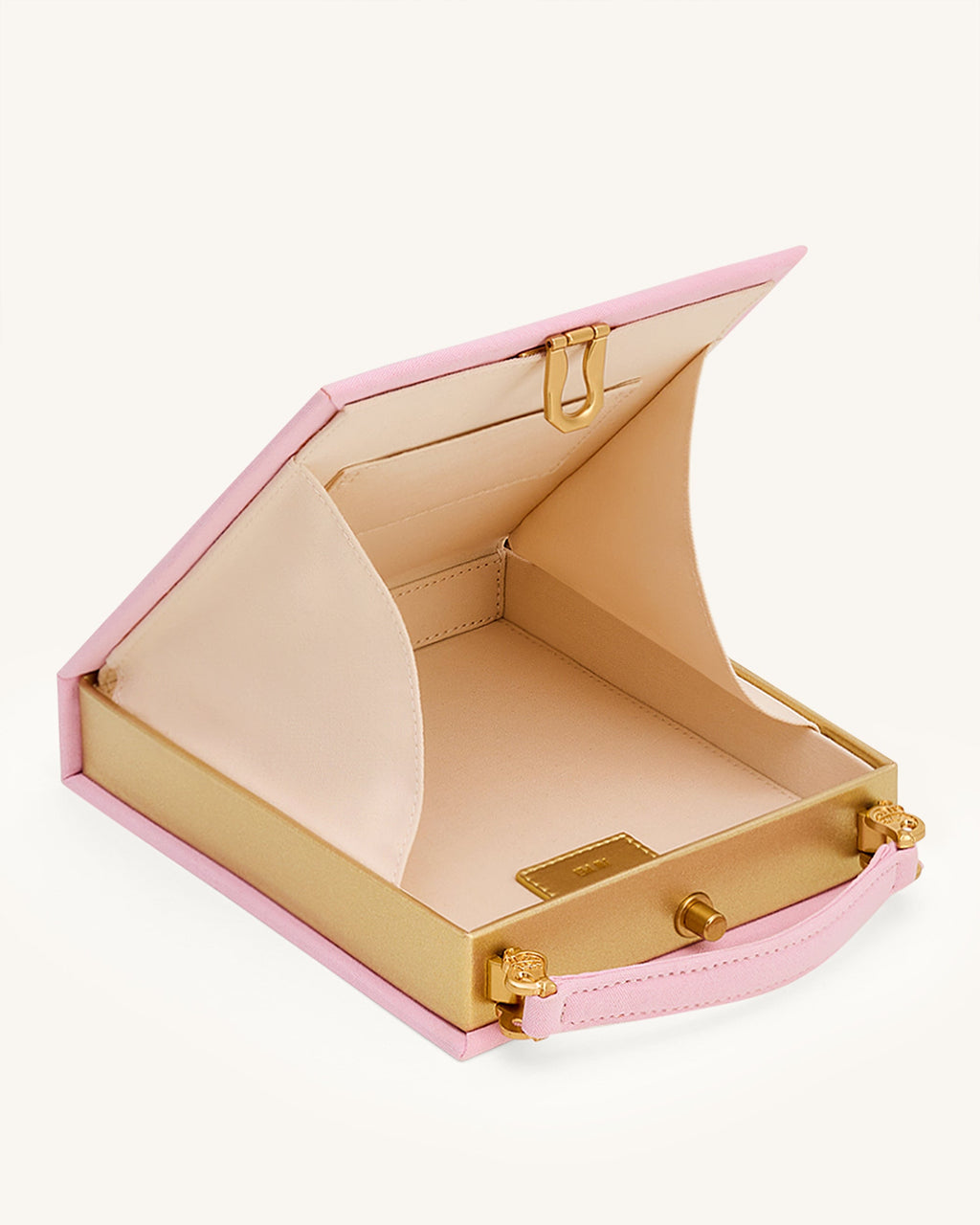 Taya-Puppy Pattern Book Shape Clutch Bag - Pink