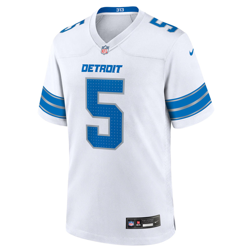 Detroit Lions David Montgomery White Game Jersey
