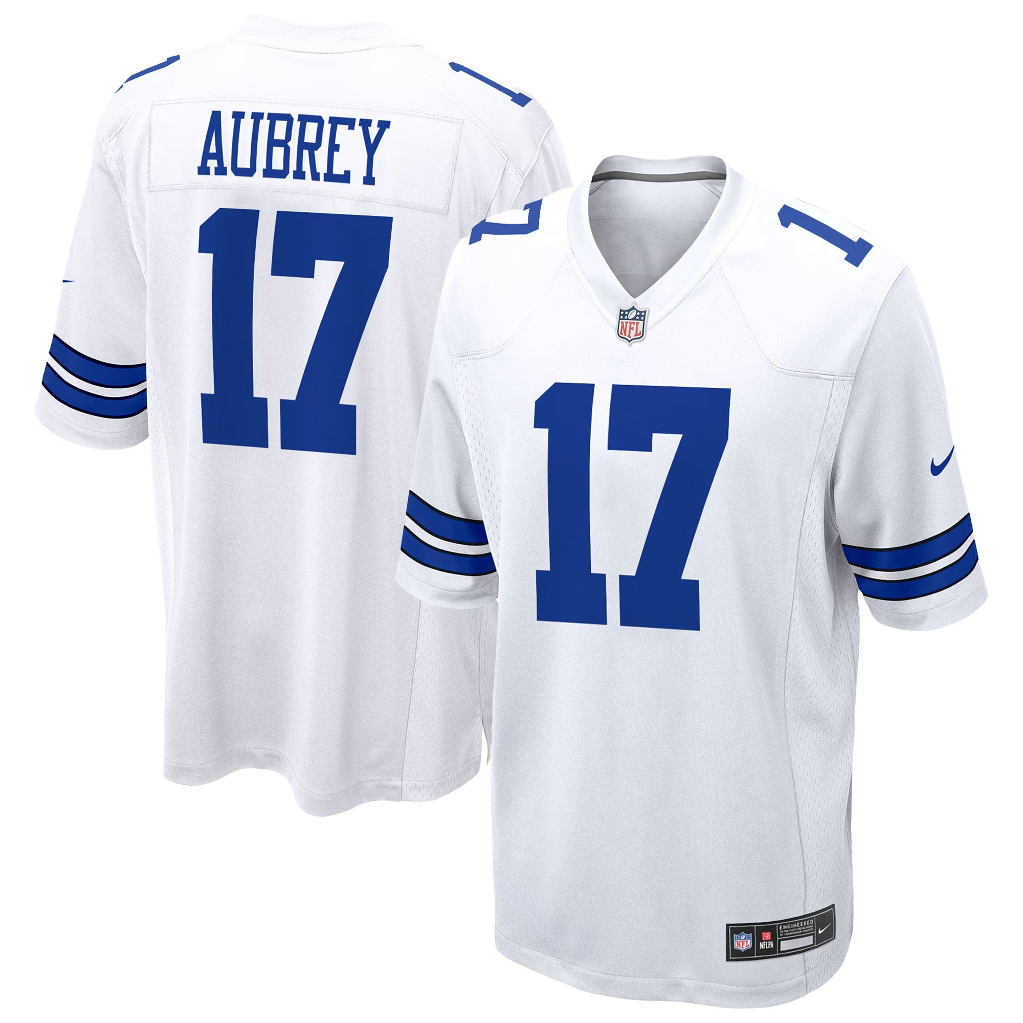Dallas Cowboys Brandon Aubrey White Game Jersey