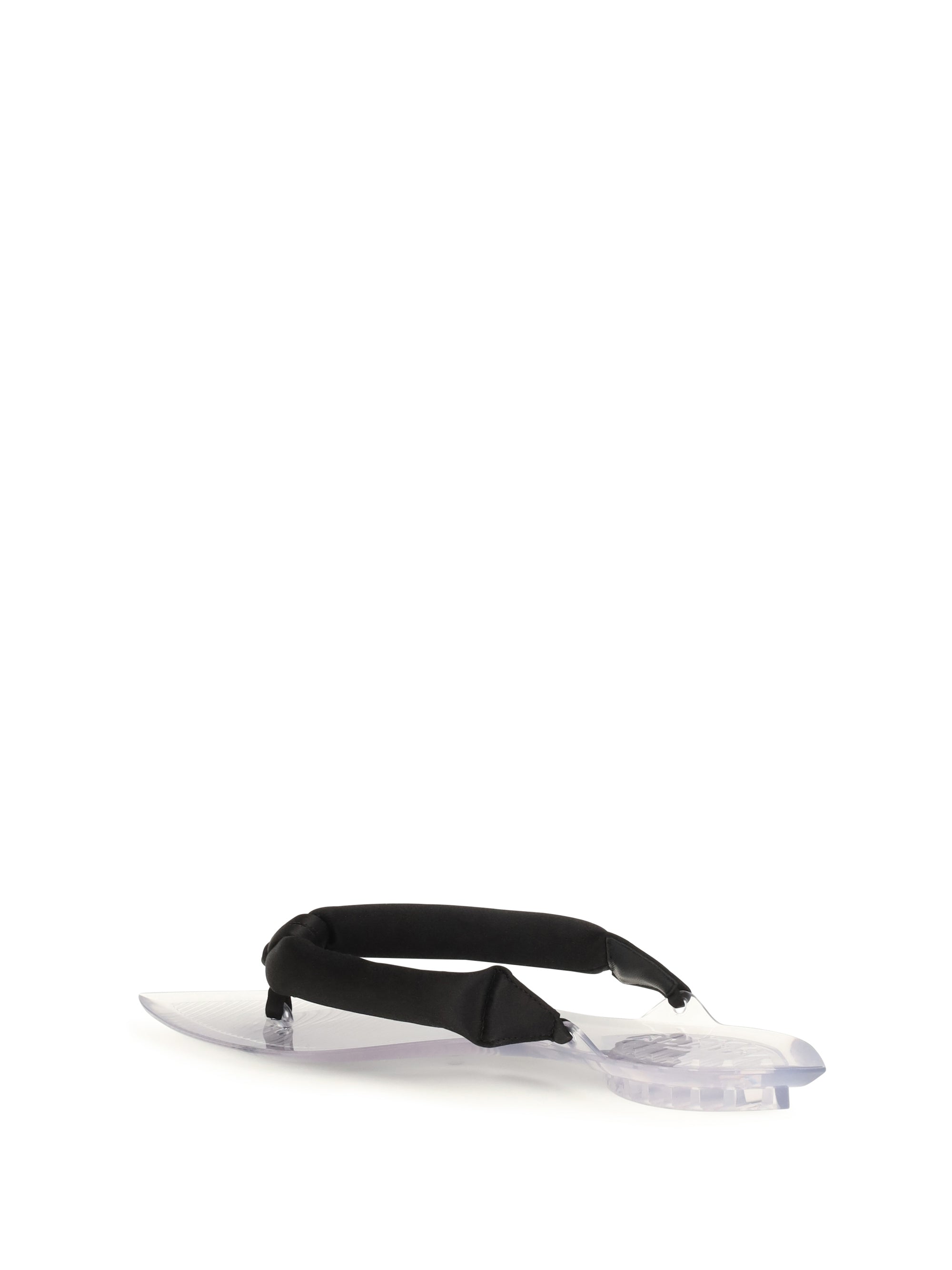Alaïa Women Satin Flip-Flop Sandals