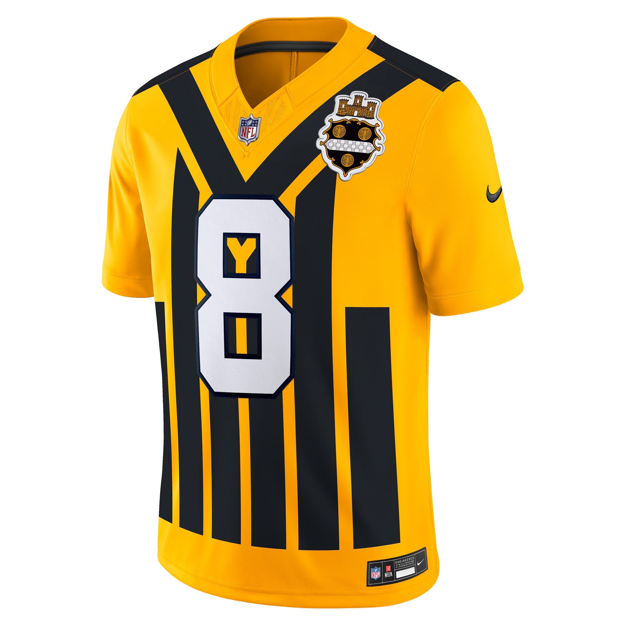 Pittsburgh Steelers Aaron Rodgers Gold Alternate Vapor F.U.S.E. Limited Jersey