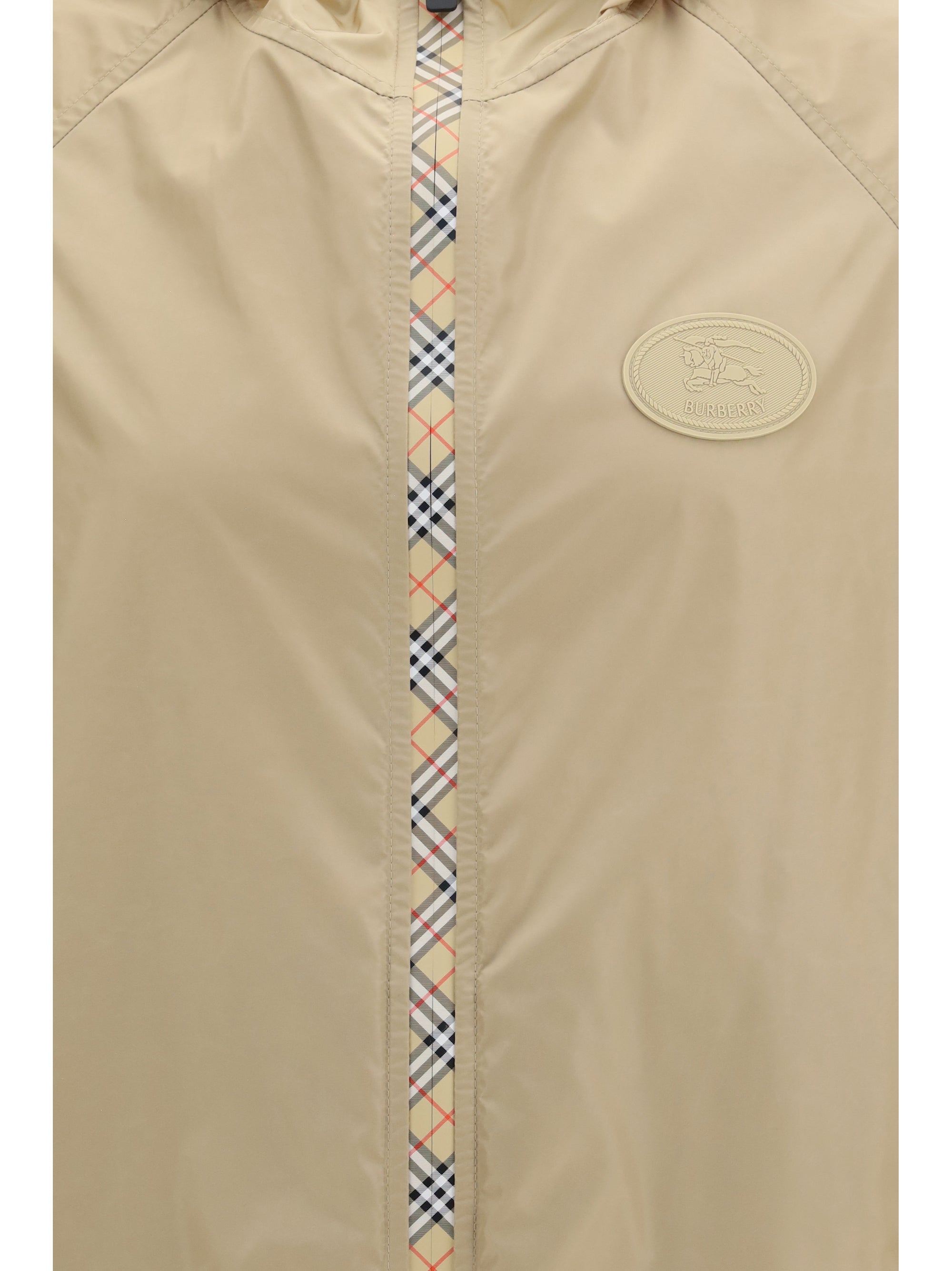 Burberry Men Nylon Hooded Jacket
