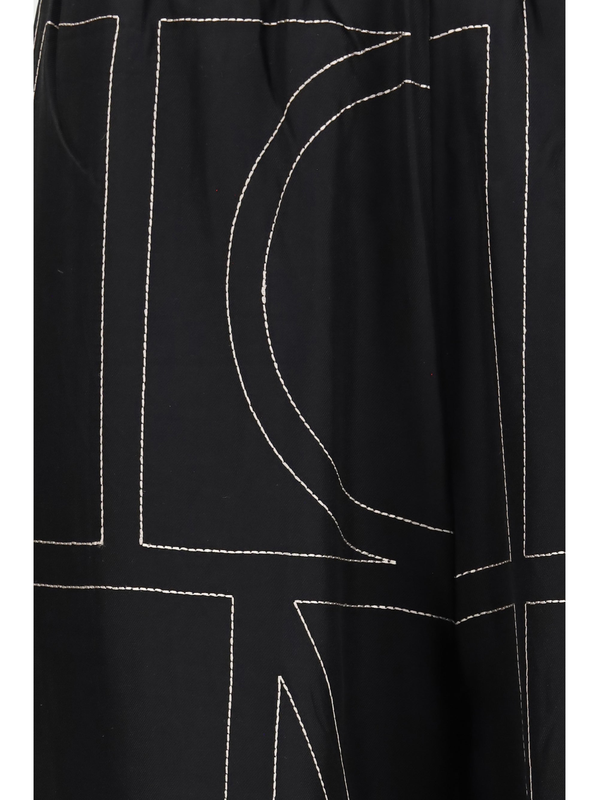 Toteme Women Silk Monogram Pants