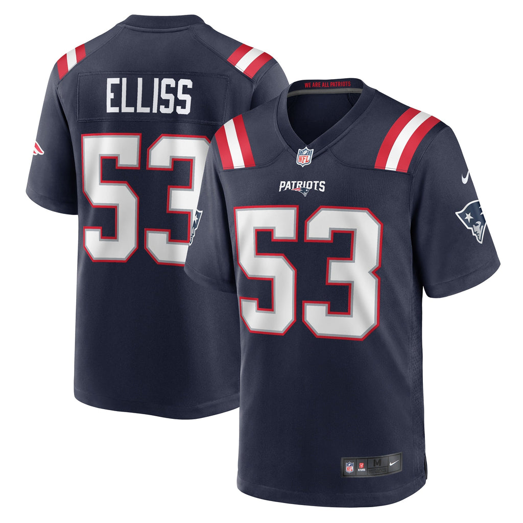 New England Patriots Christian Elliss Navy Game Jersey